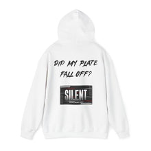 Load image into Gallery viewer, "No Plate" Hooded Sweatshirt (Black)