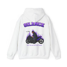 Load image into Gallery viewer, &quot;Lightest In The World&quot; Hooded Sweatshirt (Purple)
